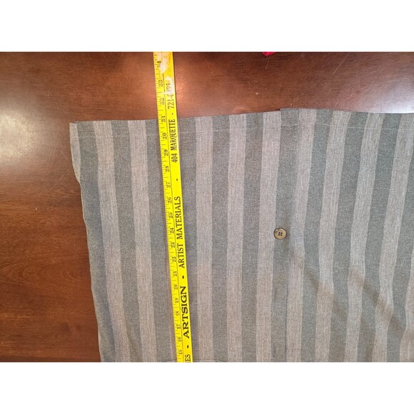 Mens Dress Shortsleeve Shirt Pants Set by Milano Moda Shirt XL Pants 38 Striped - Picture 6 of 11